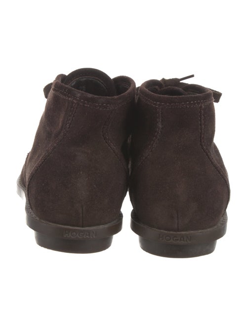 Hogan Suede Lace-Up Boots