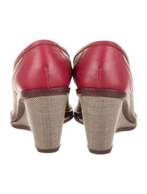 Hogan Canvas Printed Pumps