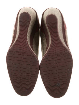 Hogan Canvas Printed Pumps