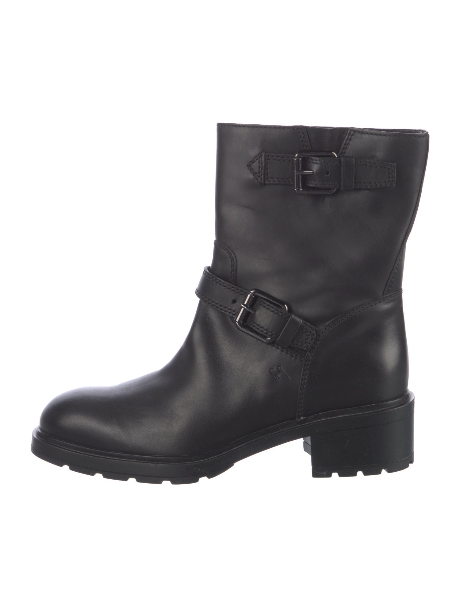 Hogan Leather Moto Boots