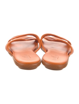 Hogan Leather Slides