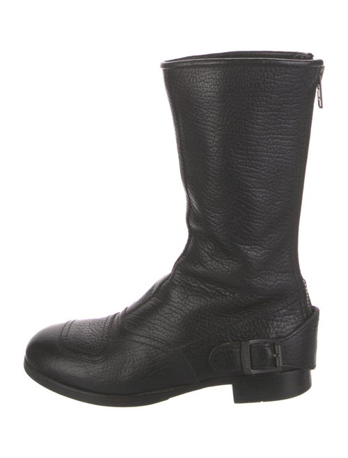 Hogan Leather Moto Boots