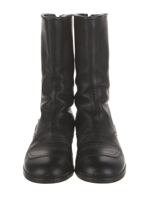 Hogan Leather Moto Boots