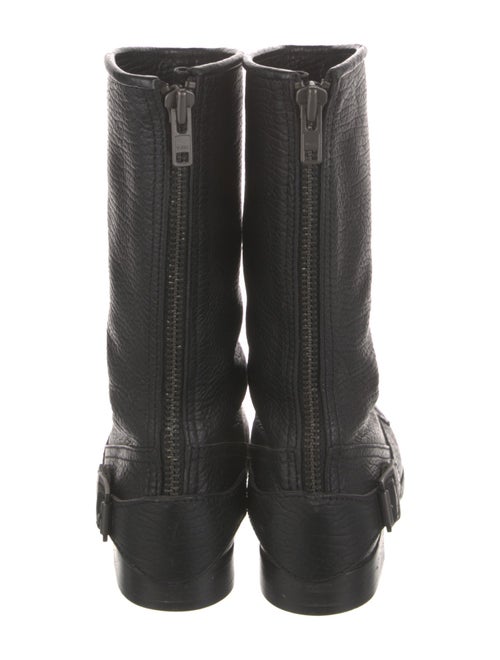 Hogan Leather Moto Boots