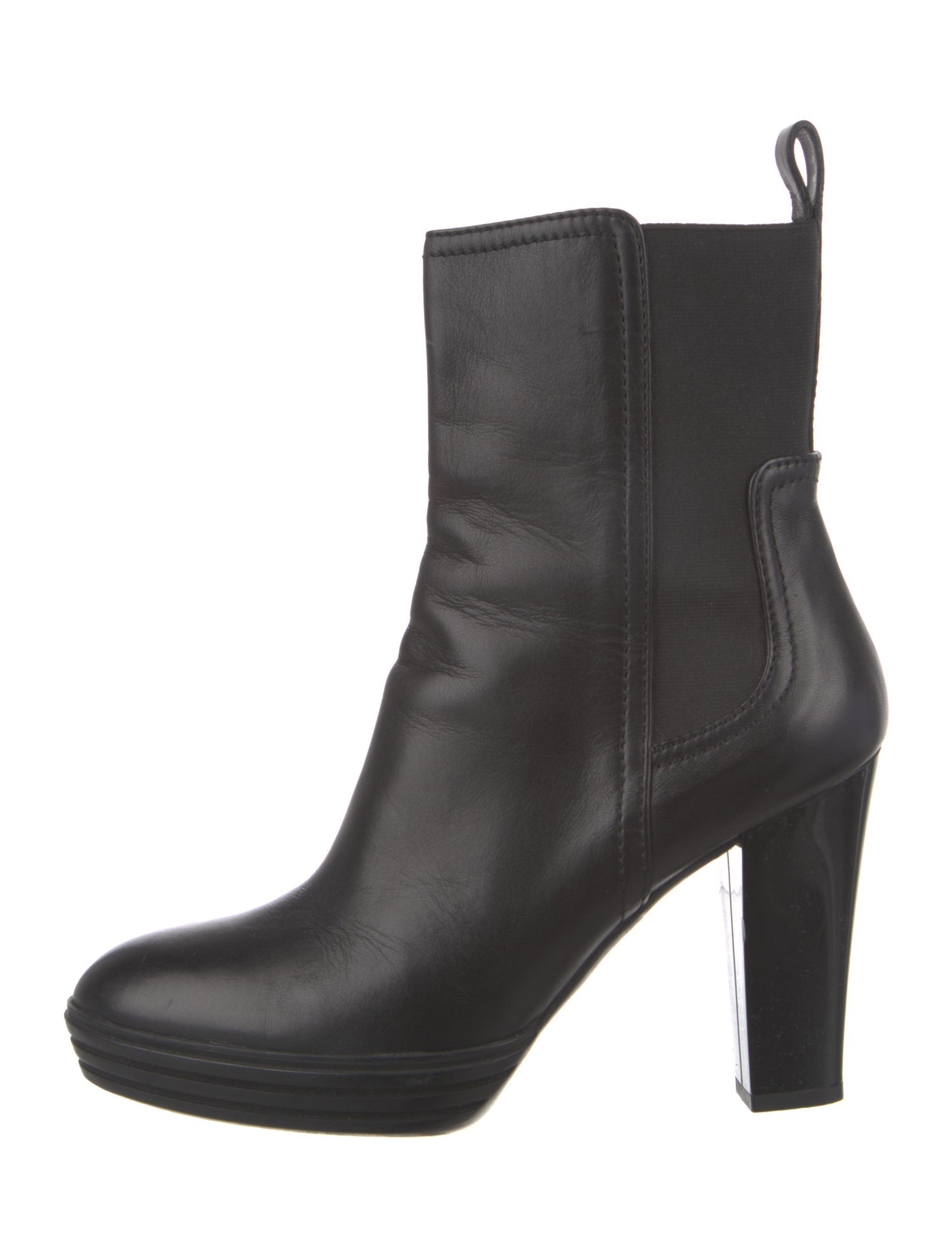 Hogan Leather Chelsea Boots