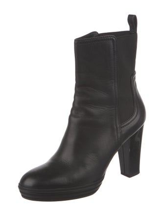 Hogan Leather Chelsea Boots