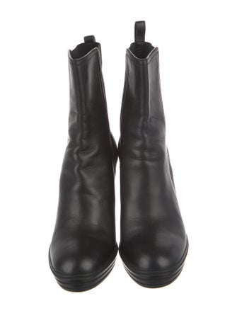 Hogan Leather Chelsea Boots