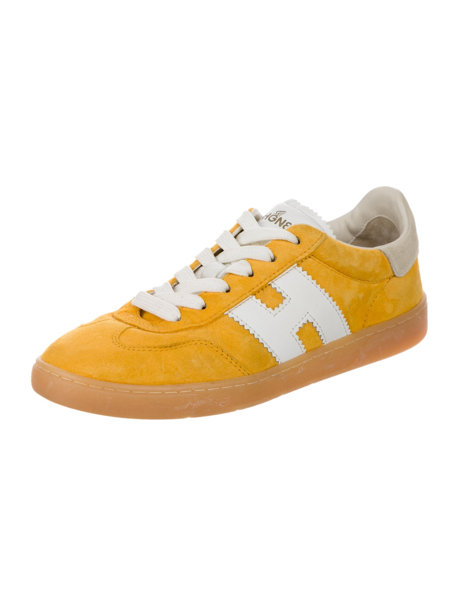 Hogan Suede Colorblock Pattern Sneakers