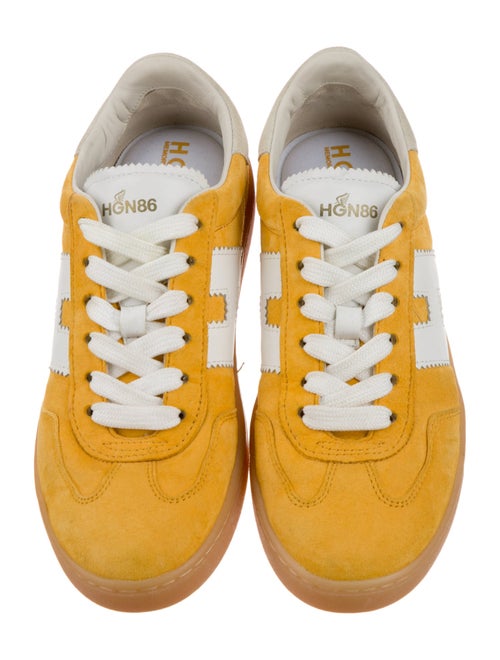 Hogan Suede Colorblock Pattern Sneakers