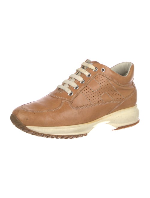 Hogan Leather Lasercut Accents Sneakers