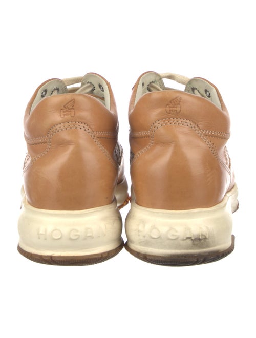 Hogan Leather Lasercut Accents Sneakers