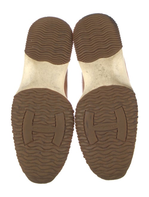 Hogan Leather Lasercut Accents Sneakers