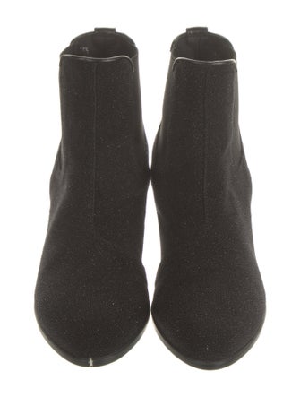 Hogan Suede Glitter Accents Chelsea Boots