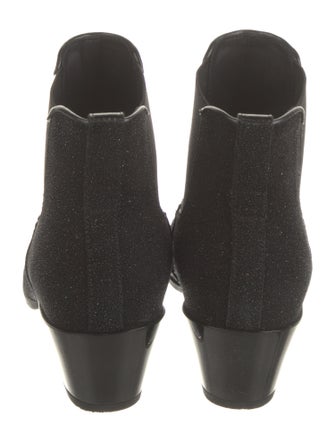 Hogan Suede Glitter Accents Chelsea Boots