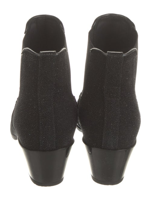 Hogan Suede Glitter Accents Chelsea Boots