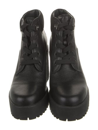 Hogan Leather Lace-Up Boots