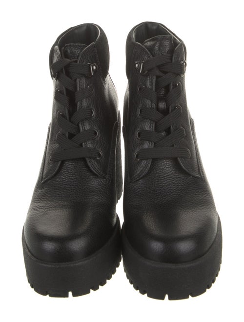 Hogan Leather Lace-Up Boots