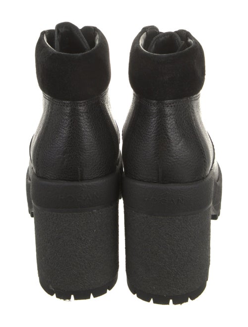 Hogan Leather Lace-Up Boots