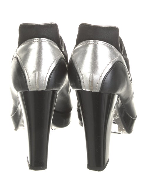 Hogan Leather Colorblock Pattern Pumps