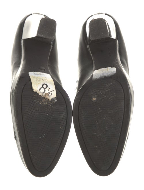 Hogan Leather Colorblock Pattern Pumps