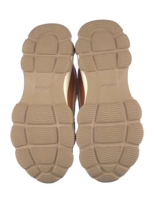 Hogan Suede Colorblock Pattern Chunky Sneakers