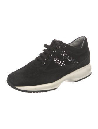 Hogan Suede Sequin Embellishments Sneakers