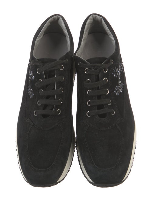 Hogan Suede Sequin Embellishments Sneakers
