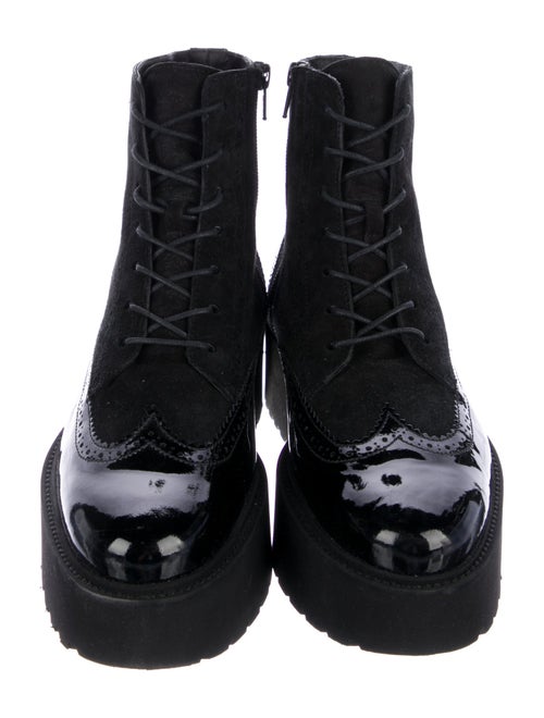 Hogan Suede Combat Boots