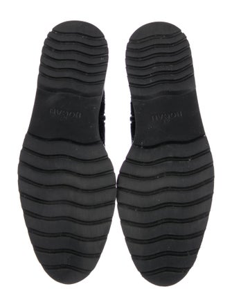 Hogan Suede Combat Boots