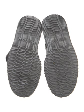 Hogan Leather Combat Boots