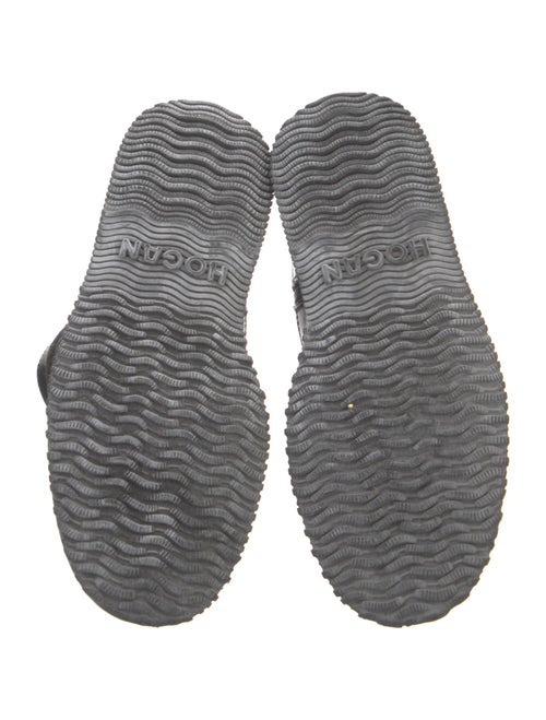 Hogan Leather Combat Boots