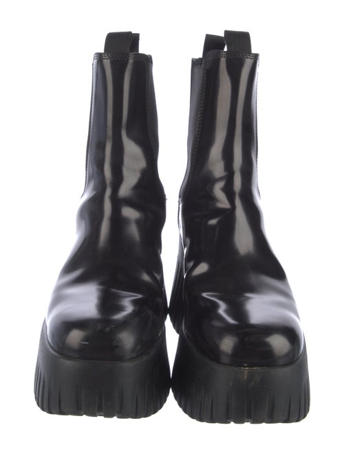 Hogan Patent Leather Chelsea Boots