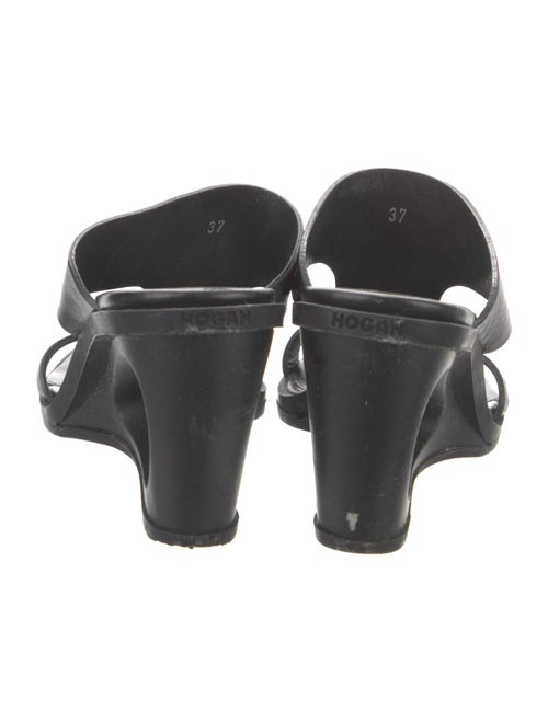 Hogan Leather Slides