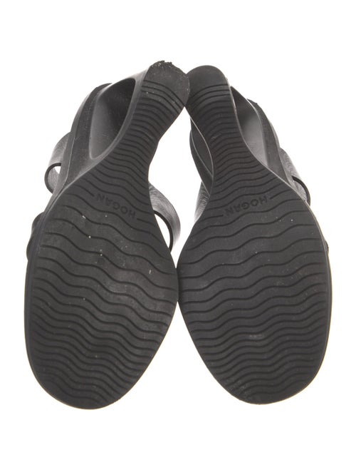 Hogan Leather Slides