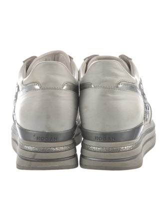 Hogan Leather Printed Sneakers