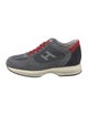Hogan Suede Colorblock Pattern Sneakers