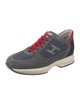 Hogan Suede Colorblock Pattern Sneakers