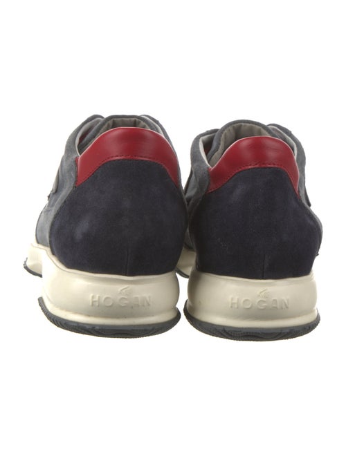 Hogan Suede Colorblock Pattern Sneakers