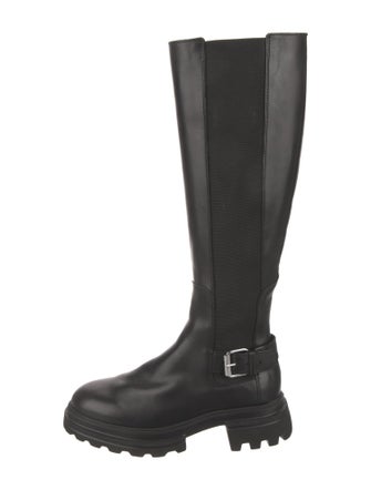 Hogan Leather Rain Boots