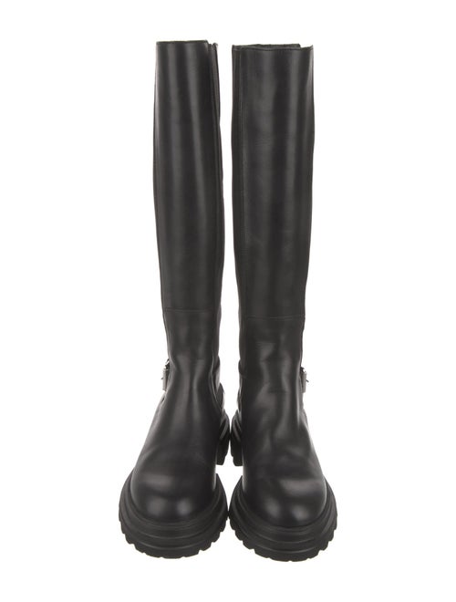 Hogan Leather Rain Boots