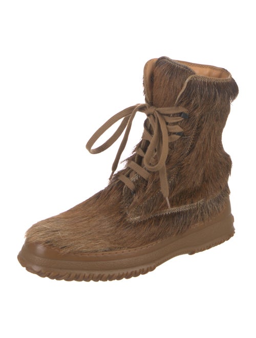Hogan Ponyhair Lace-Up Boots