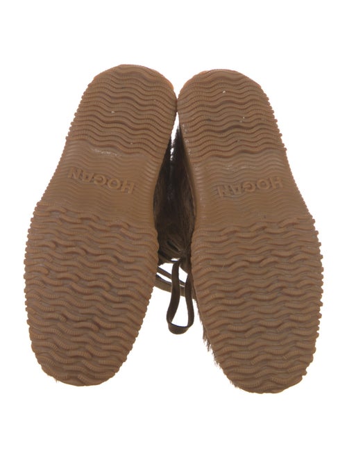 Hogan Ponyhair Lace-Up Boots