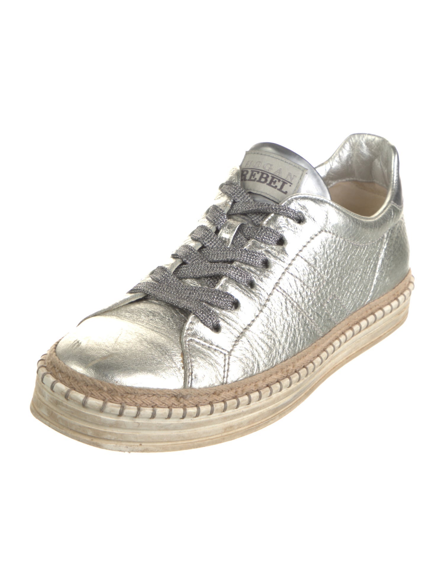 Hogan Leather Espadrille Sneakers