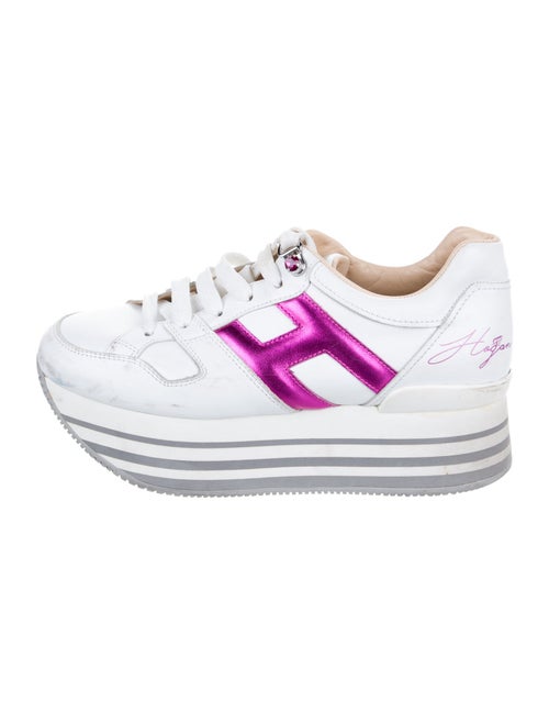 Hogan Leather Chunky Sneakers