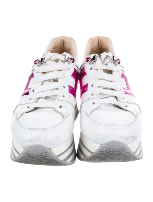 Hogan Leather Chunky Sneakers