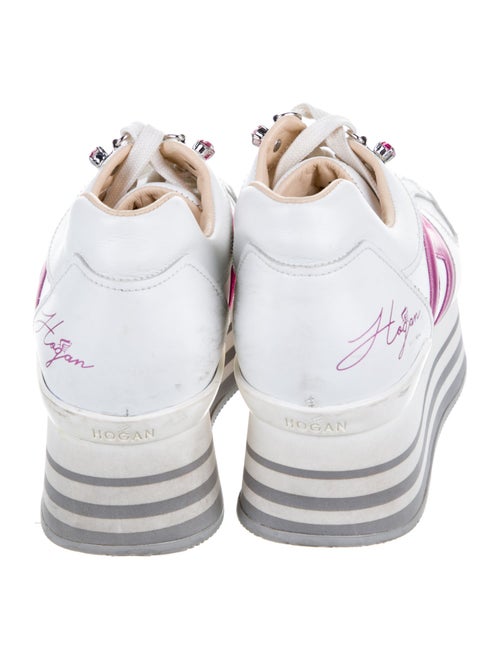 Hogan Leather Chunky Sneakers