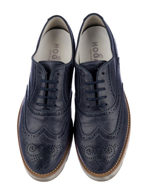 Hogan Leather Lasercut Accents Oxfords