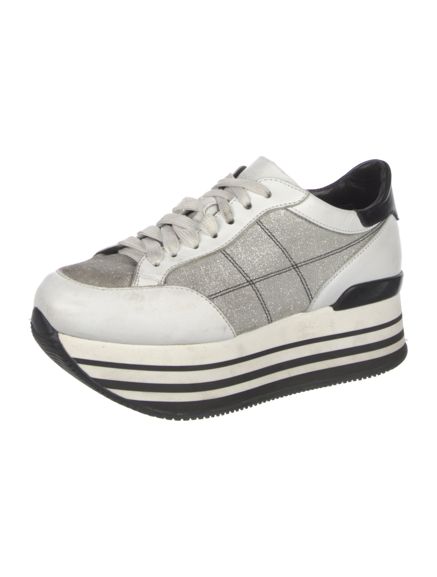 Hogan Leather Printed Sneakers