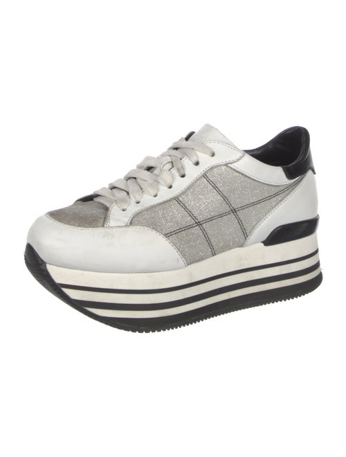 Hogan Leather Printed Sneakers