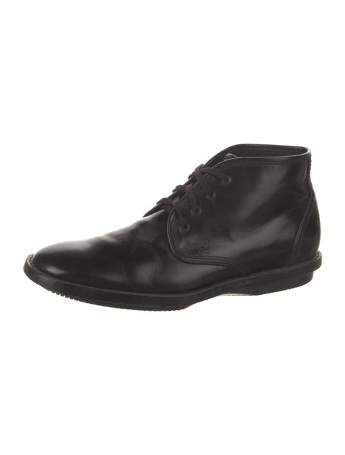 Hogan Leather Lace-Up Boots